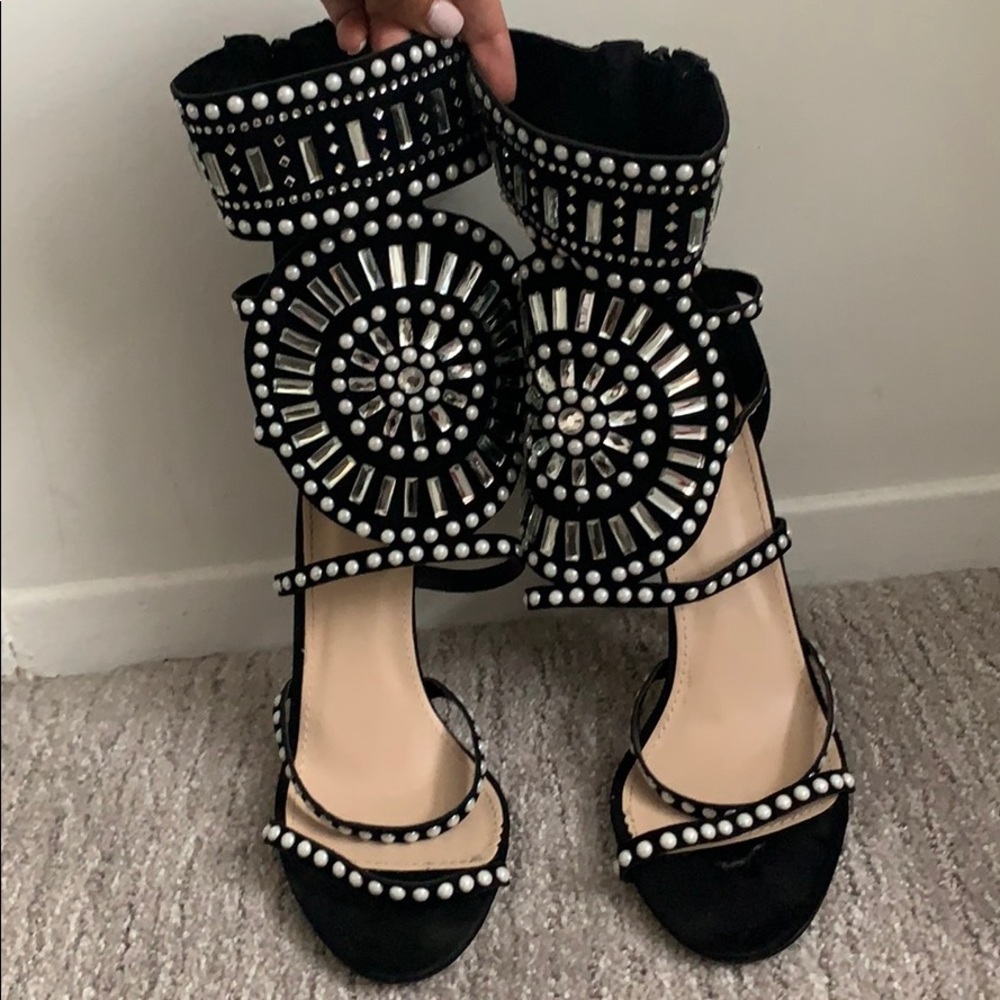 Sparkly high heels